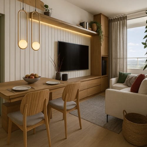 RGS ARQUITETURA | Apartamento verde | Imagem do ambiente Sala